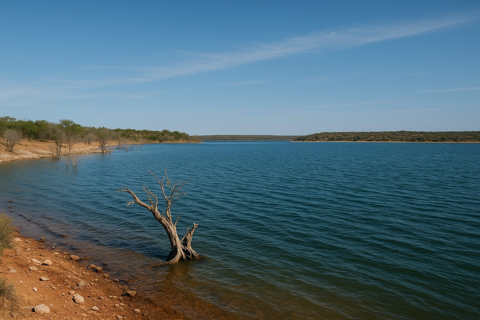 O.H. Ivie Lake, Texas bass fishing