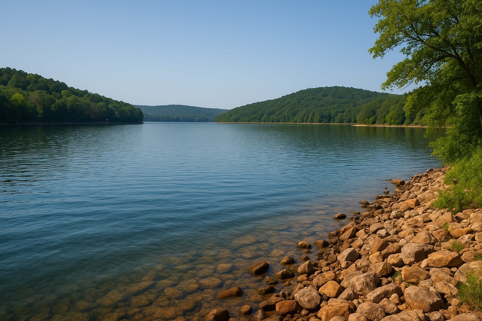 Beaver Lake, Arkansas bass fishing