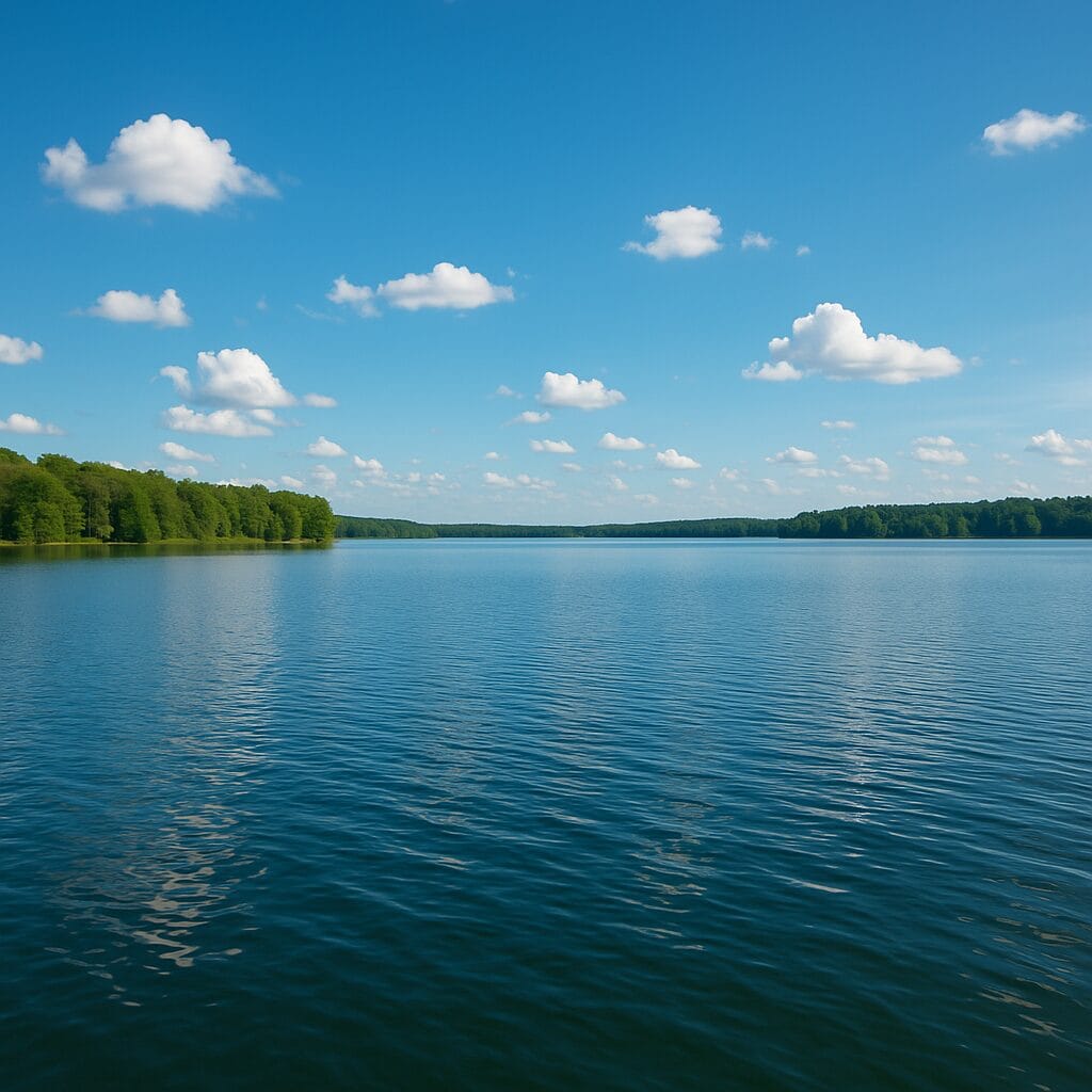 Beautiful lake landscape