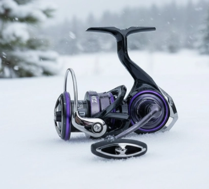 Daiwa Prorex MQ LT 4000 spinning reel for winter pike fishing — powerful and freeze-resistant