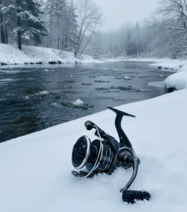 Daiwa BG MQ spinning reel for winter pike fishing — sealed and heavy-duty