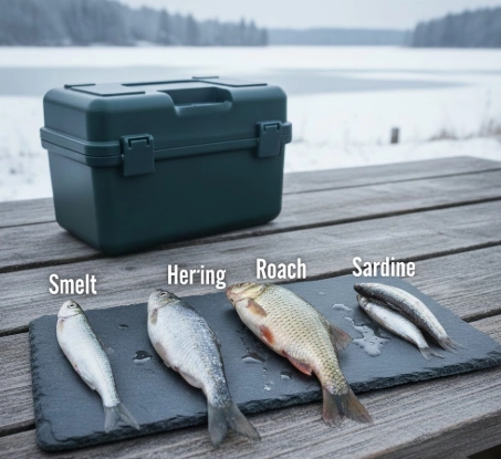 Underwater pike with deadbait setup