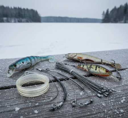 titanium and fluorocarbon pike fishing leaders
