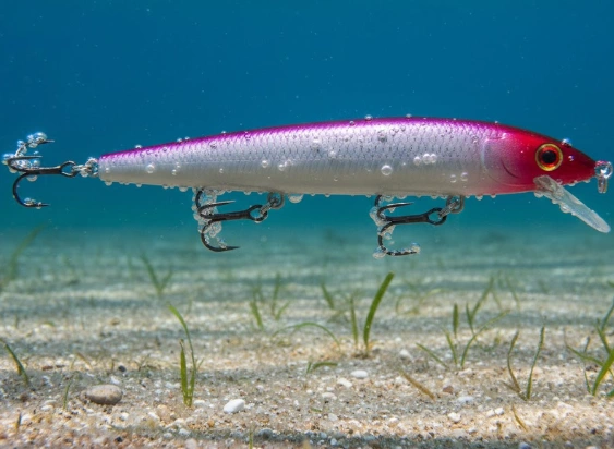 best winter pike lure suspending jerkbait underwater