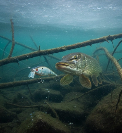 Water Temperature vs Pike Activity affecting lure speed and presentation for winter pike fishing