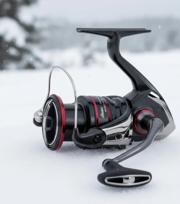 Shimano Vanford 4000 premium spinning reel for winter pike fishing