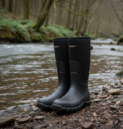 HISEA waterproof neoprene fishing boots for winter fishing