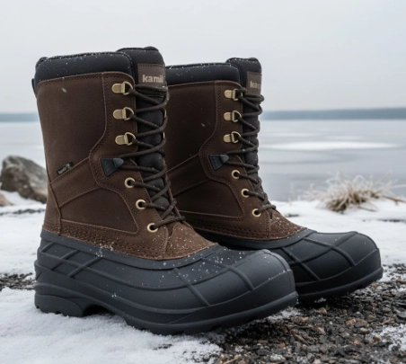 Kamik Nation Plus insulated winter fishing boots for extreme cold weather
