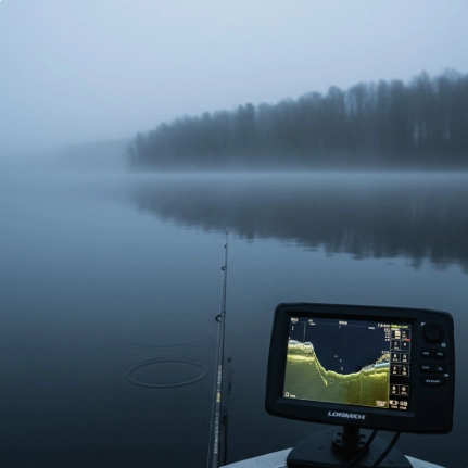 Winter pike fishing from a boat – depth control and staying in the lane with fish finder