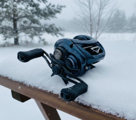 Daiwa Tatula Tx 100 baitcasting reel for winter pike fishing