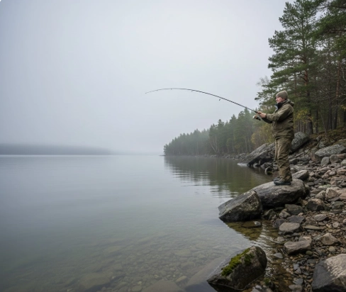 Spring pike depths explained from shore – fishing the 3–6 meter staging zone in 6–8°C water