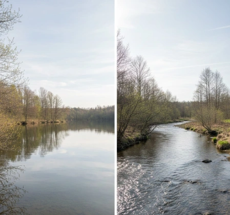 lake vs river spring pike behavior differences under stable early spring conditions
