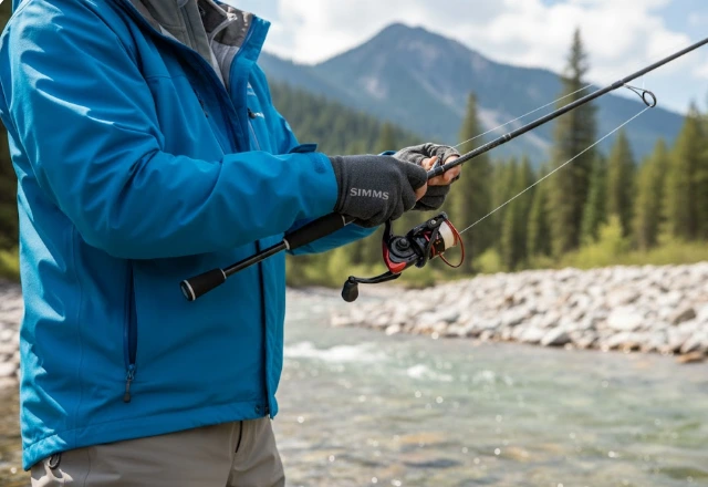 KastKing Perigee II medium heavy spinning rod used for spring pike rods testing in shallow open water