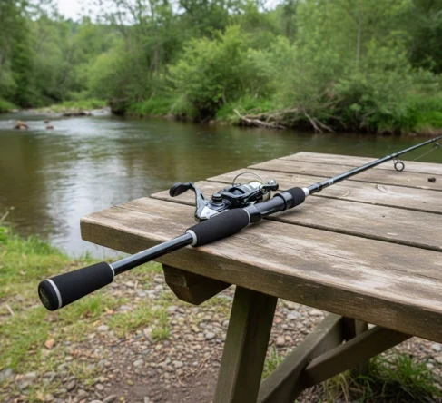 KastKing Perigee II 7 foot medium heavy fast spinning rod for spring pike fishing