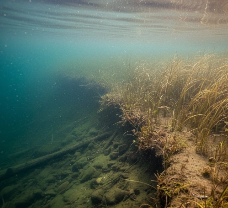 spring pike fishing pre-spawn depth transition from deep to shallow water habitat