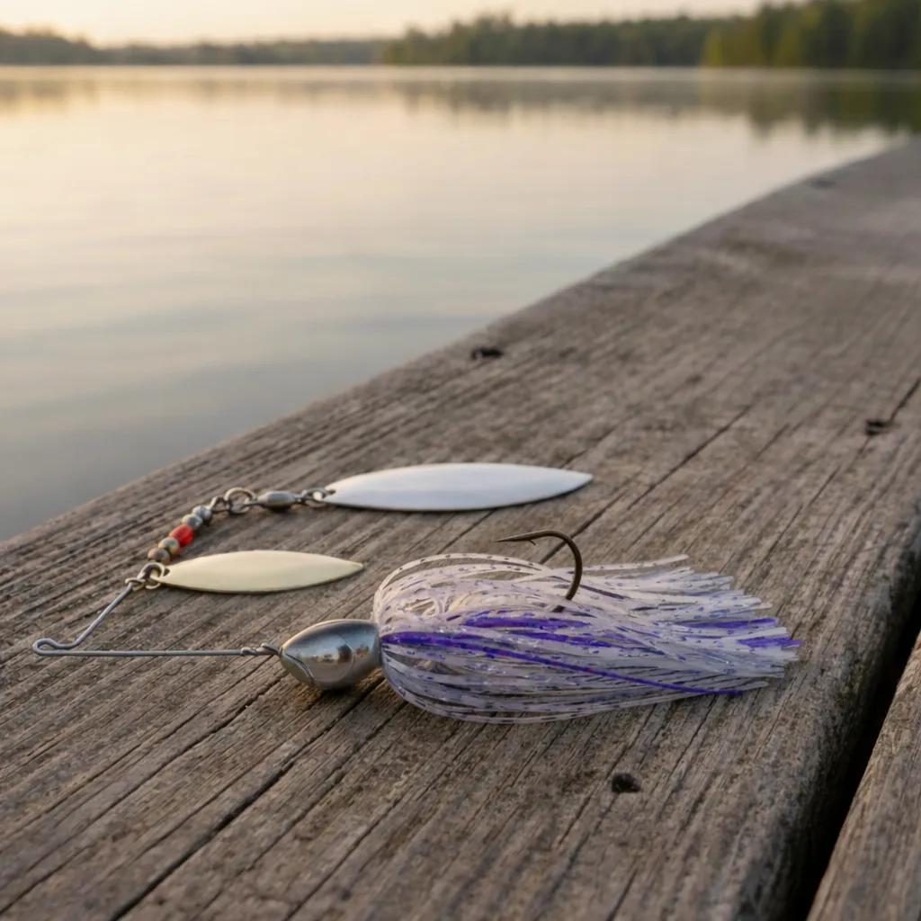 WAR Eagle spinnerbait for clear water pike fishing