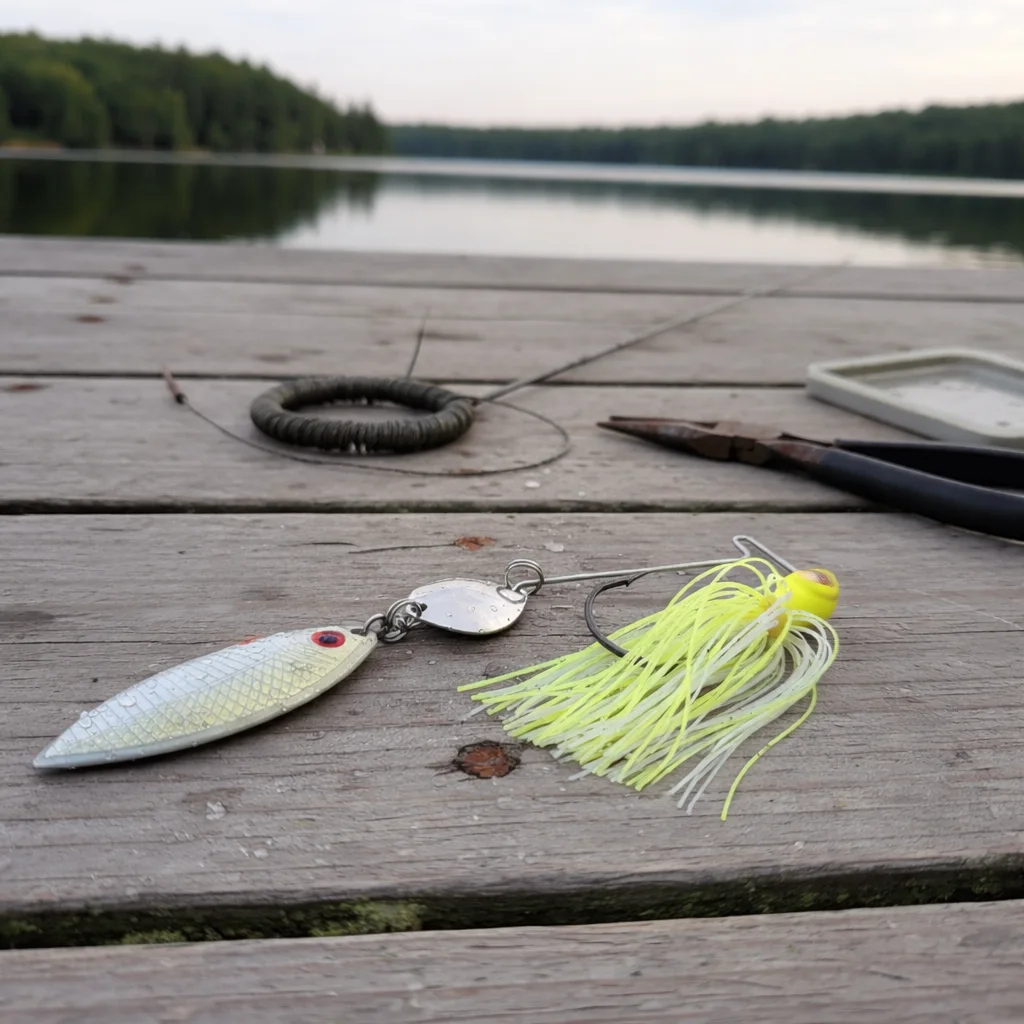 Strike King Red Eye spinnerbait for spring pike fishing