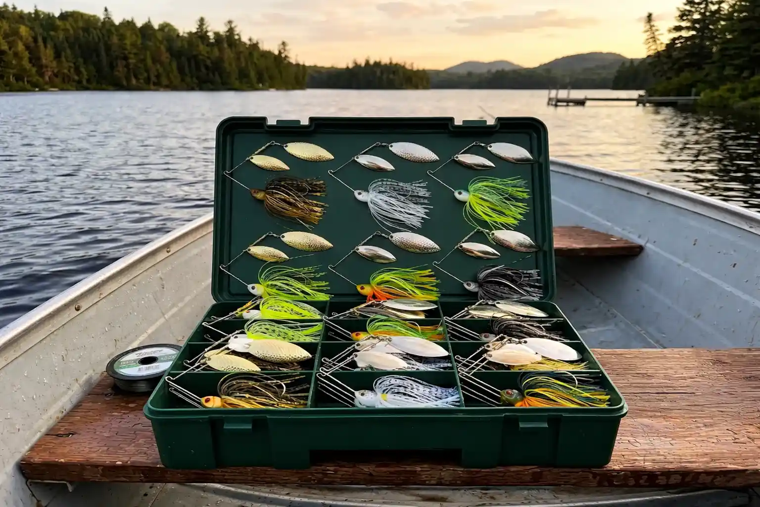 spring pike spinnerbaits – proven spinnerbait colors anglers carry in tackle box for early season northern pike fishing