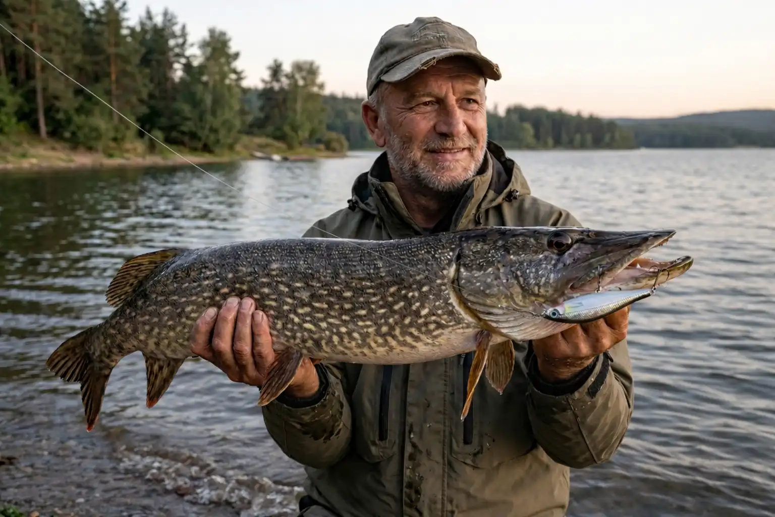 Rapala Shadow Rap Shad 09 jerkbait for spring pike fishing in cold clear water