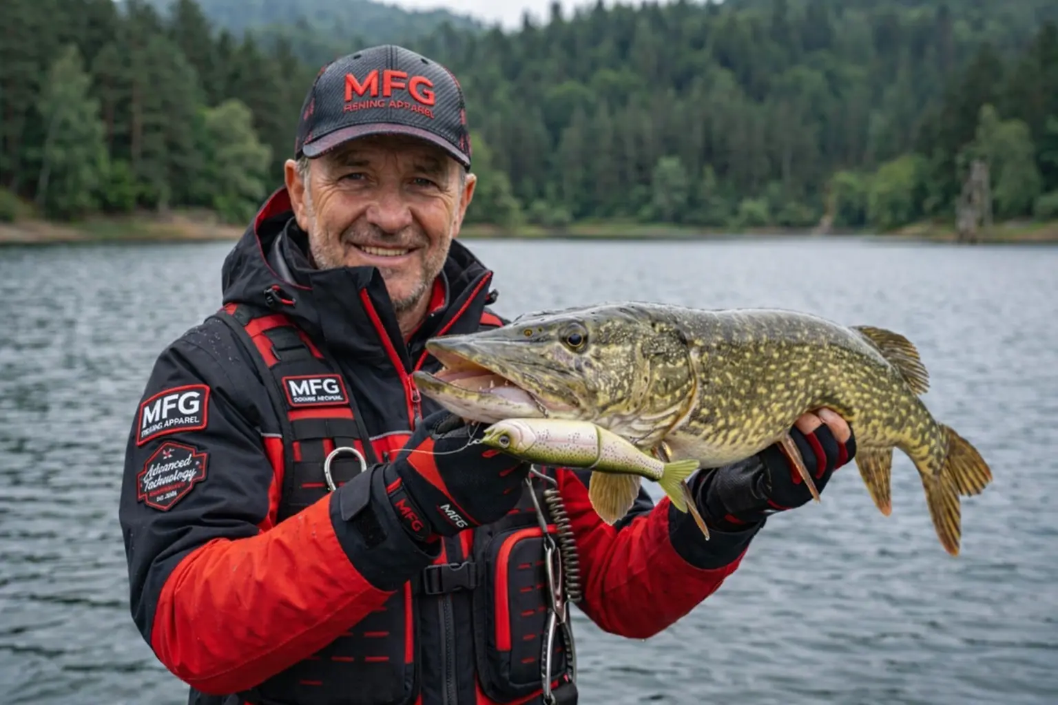 Spring pike caught on River2Sea S-Waver glide bait