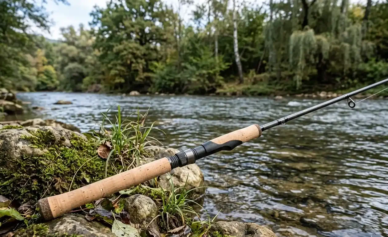 St. Croix Avid spinning rod used for pike fishing heavy lures and strong hooksets