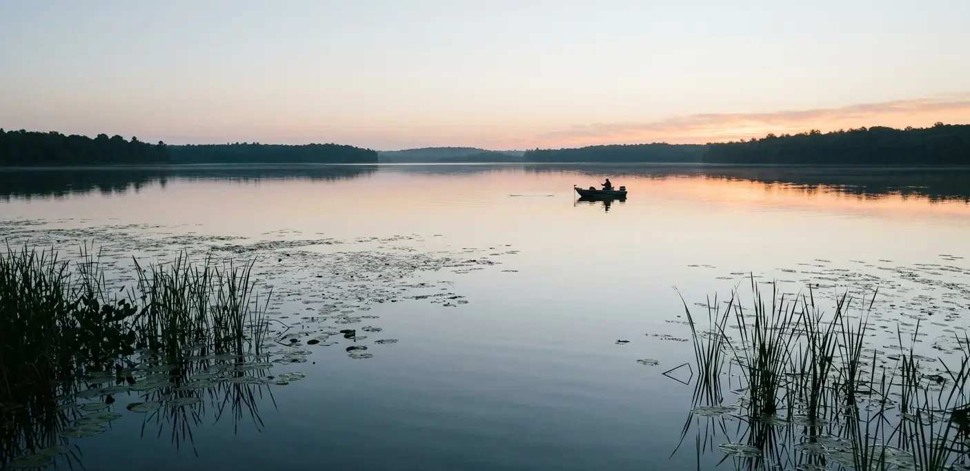 best time to catch pike in summer during morning sunrise near shallow weed edge