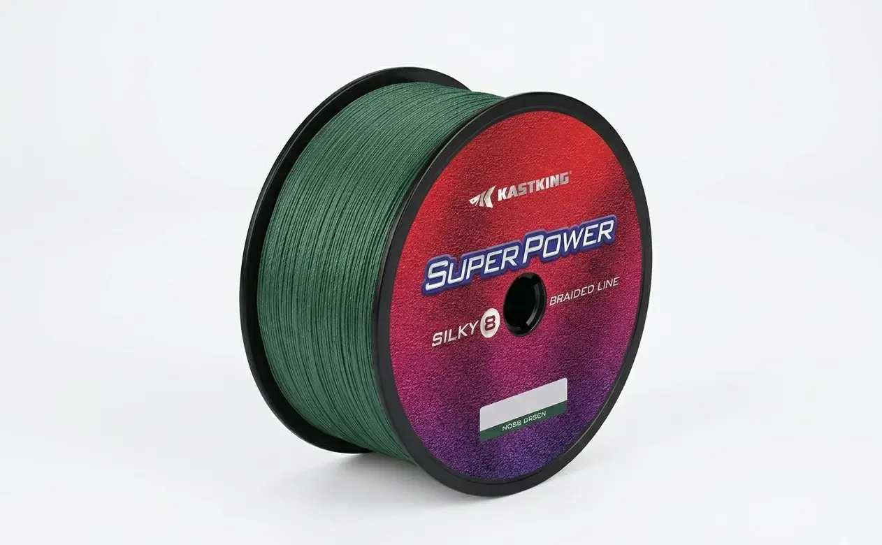 KastKing SuperPower braided fishing line moss green pike fishing setup