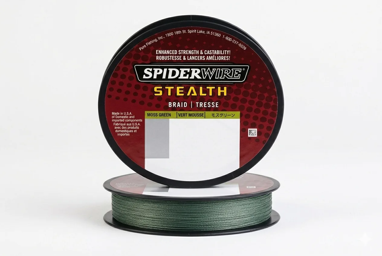 SpiderWire Stealth braided fishing line moss green pike fishing heavy cover