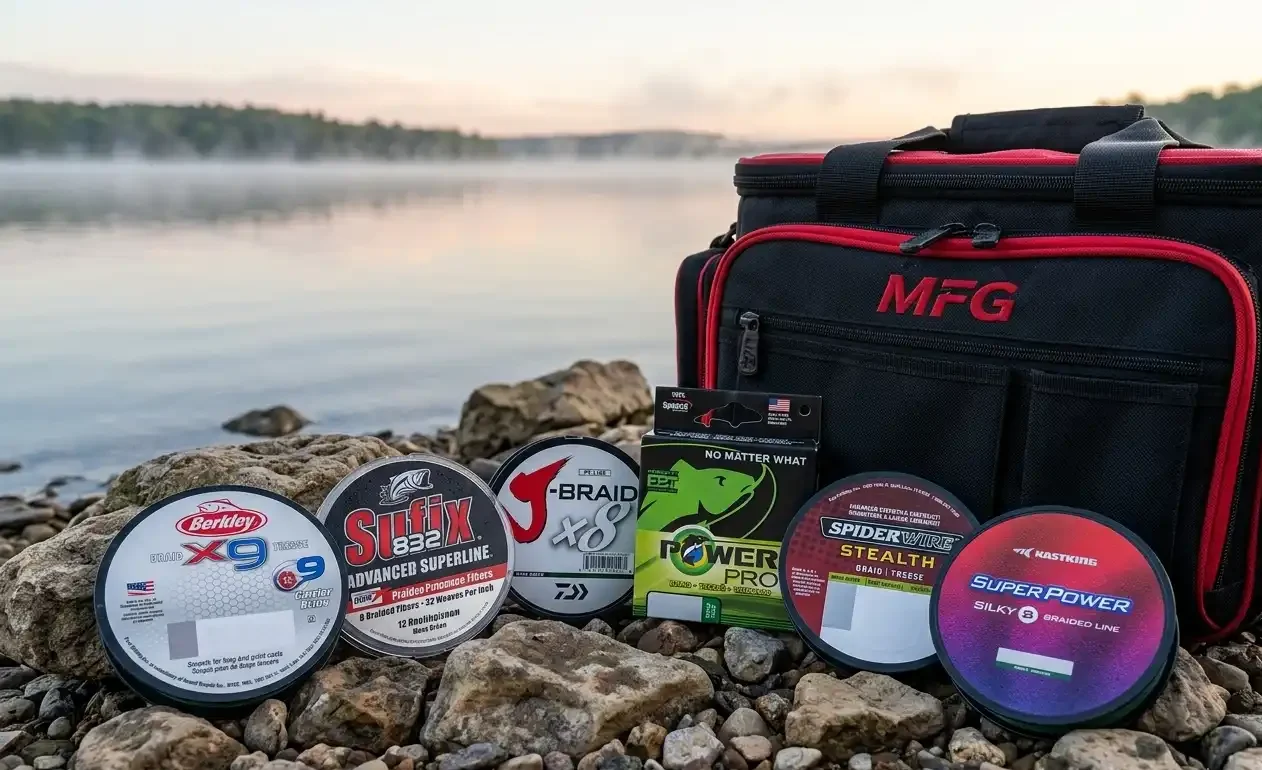 best pike fishing lines tested on lake braided line comparison MFG real conditions