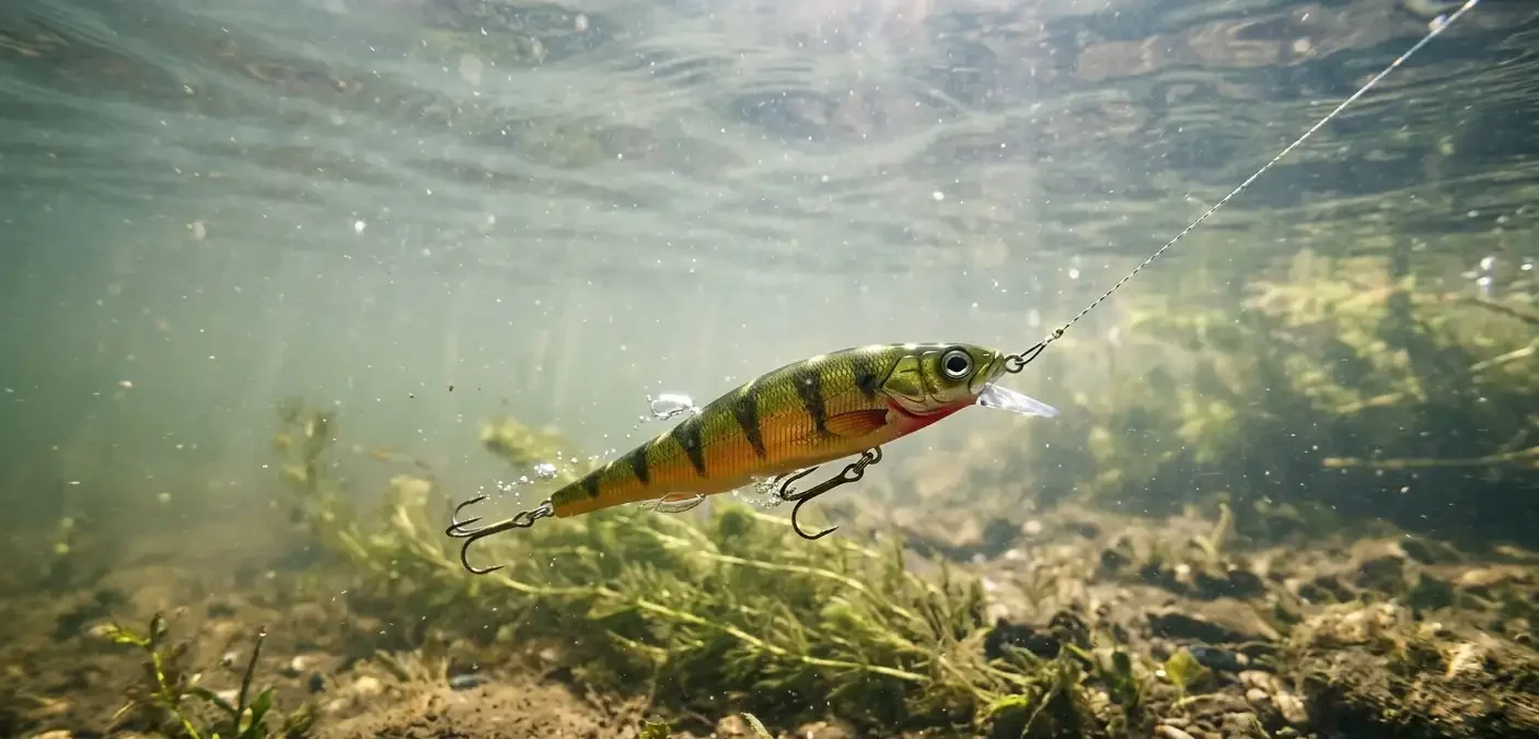 best late spring pike lures underwater jerkbait presentation natural movement clear water fishing