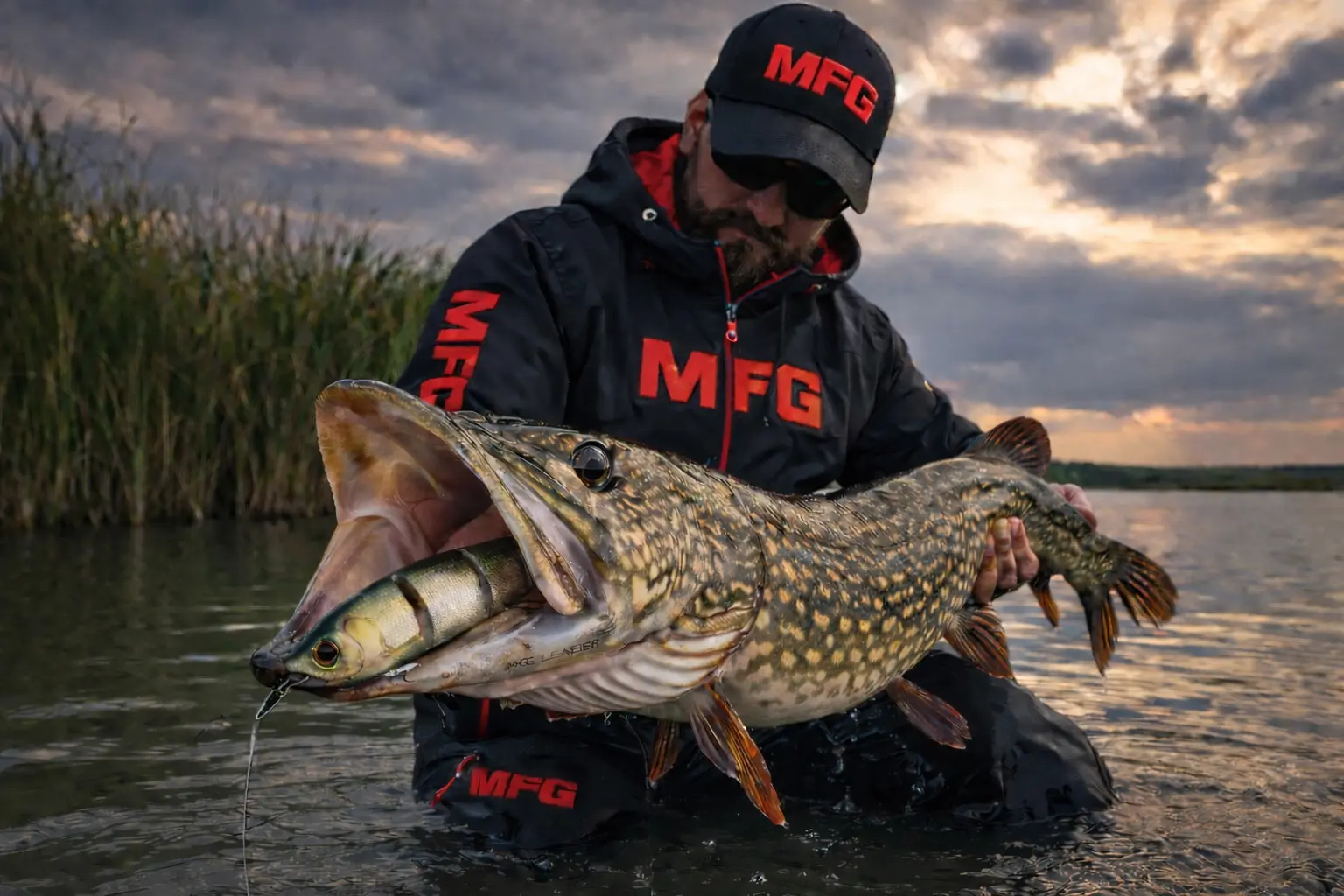 which pike fishing leader works best real MFG test steel vs fluorocarbon