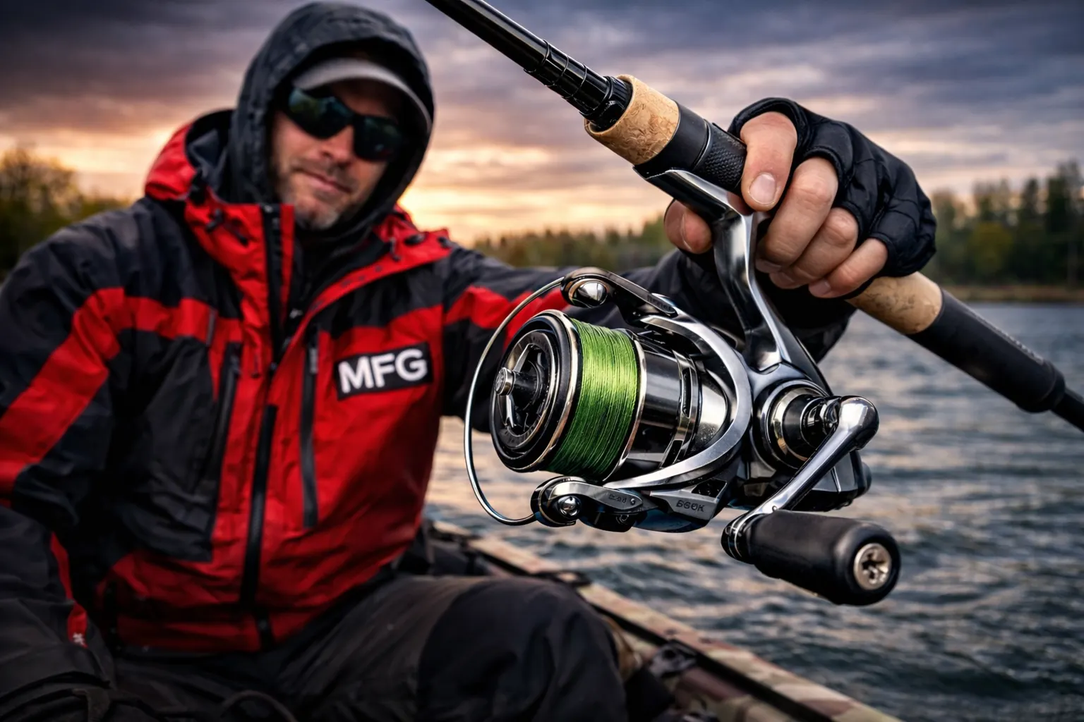 best spinning reels for pike testing spinning reel on rod boat fishing