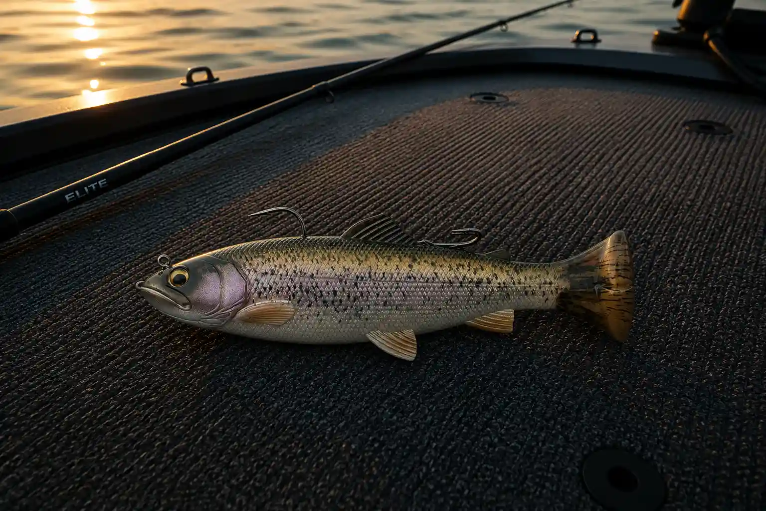 Savage Gear Pulse Tail Trout swimbait for trophy summer pike fishing