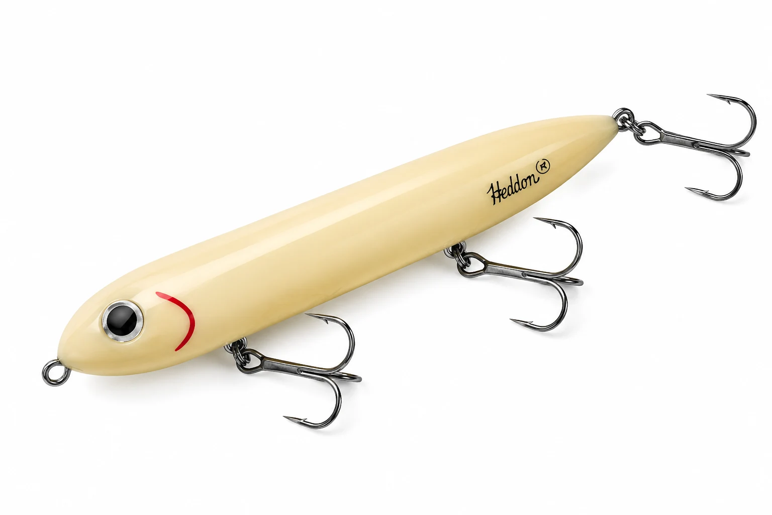 Heddon Super Spook topwater pike lure bone