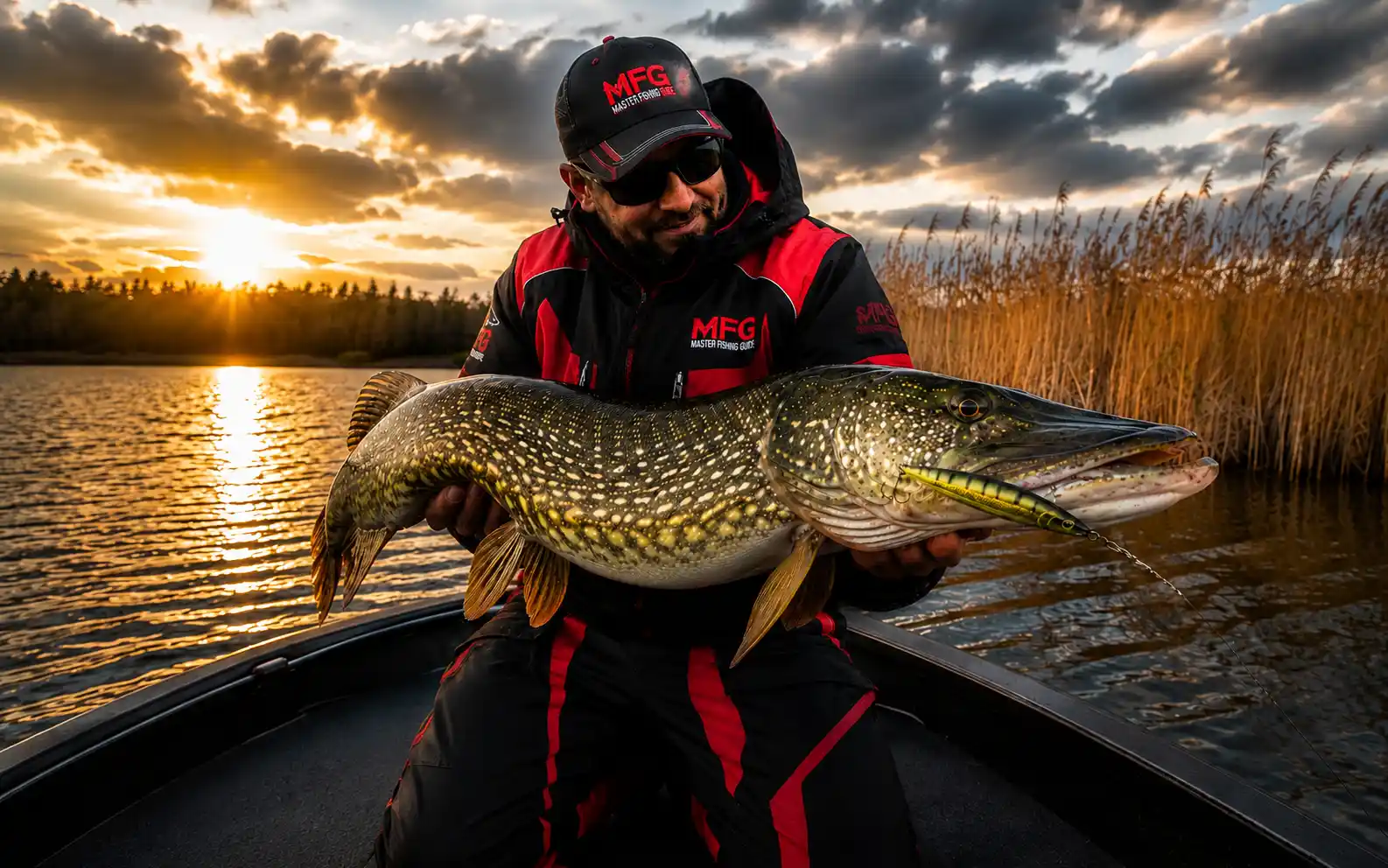 Best pike leaders tested on the water — large northern pike caught by Master Fishing Guide