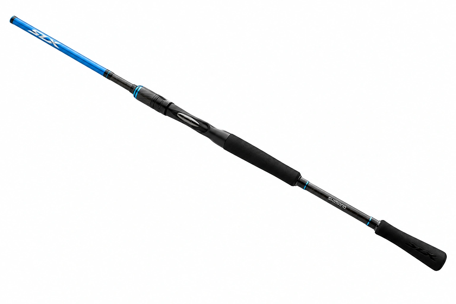 Shimano SLX casting rod for pike fishing close up setup