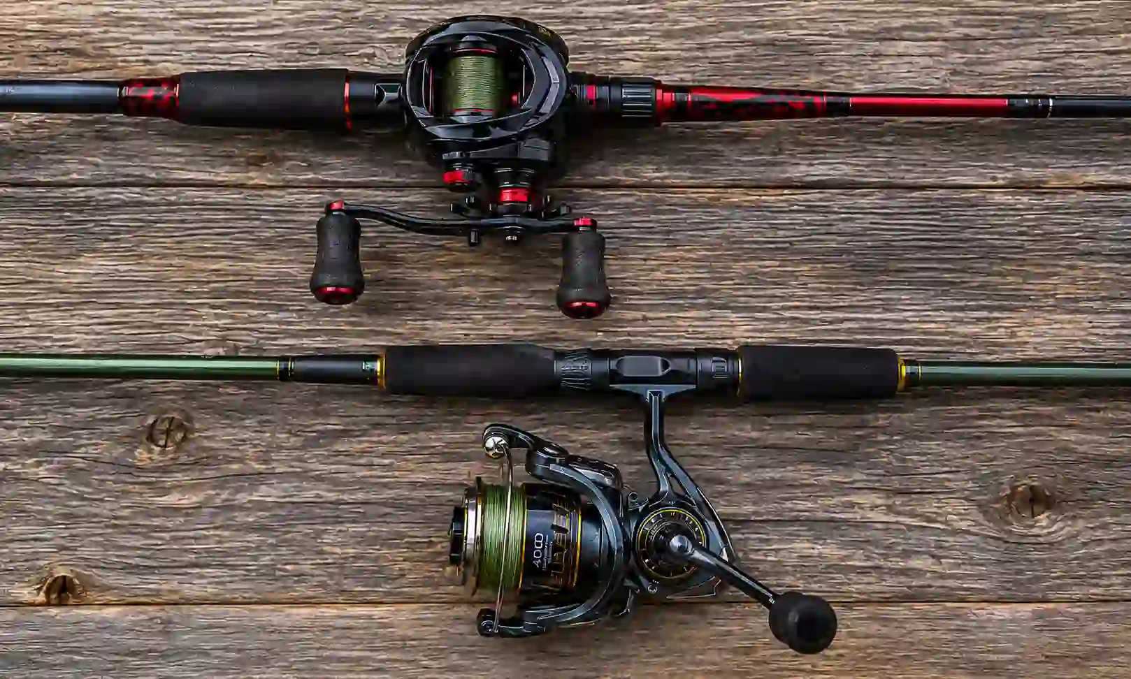 Spinning and baitcasting reel setups for different pike fishing styles