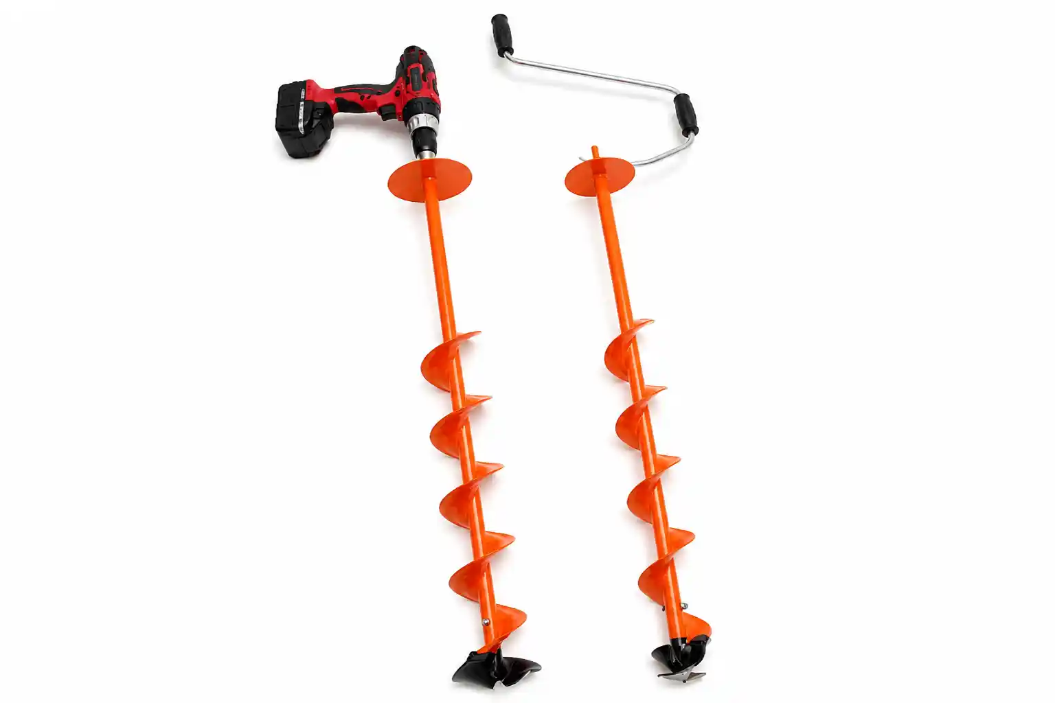 Best Premium Manual Convertible Ice Auger – NILS Convertible 8 inch