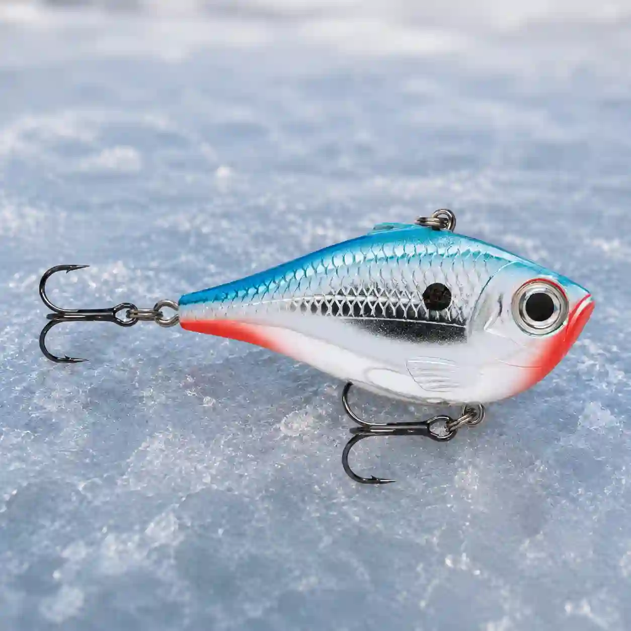 Rapala Rippin' Rap 07 in Chrome Blue for ice fishing pike