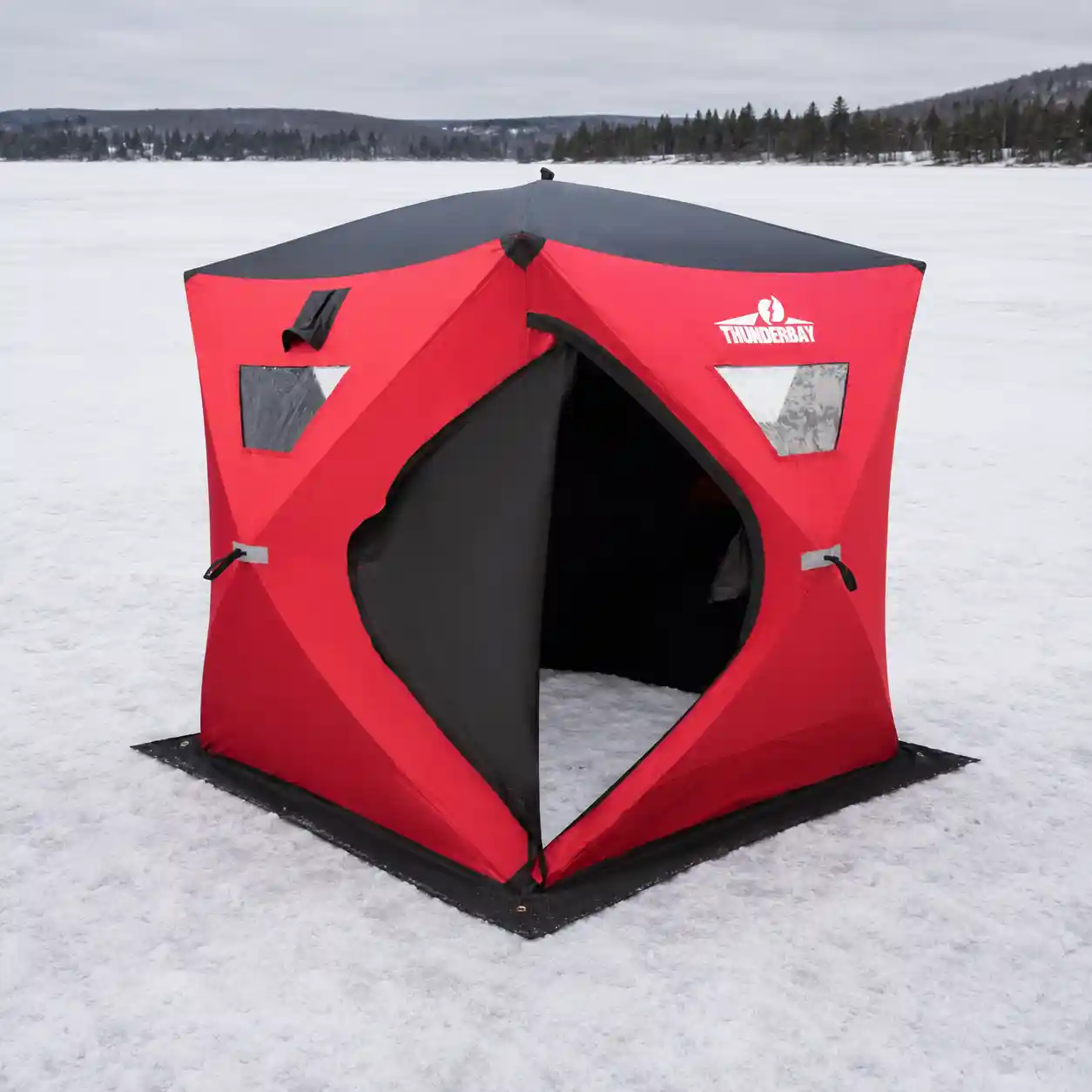 THUNDERBAY Ice Cube 2-4 Man budget ice fishing shelter