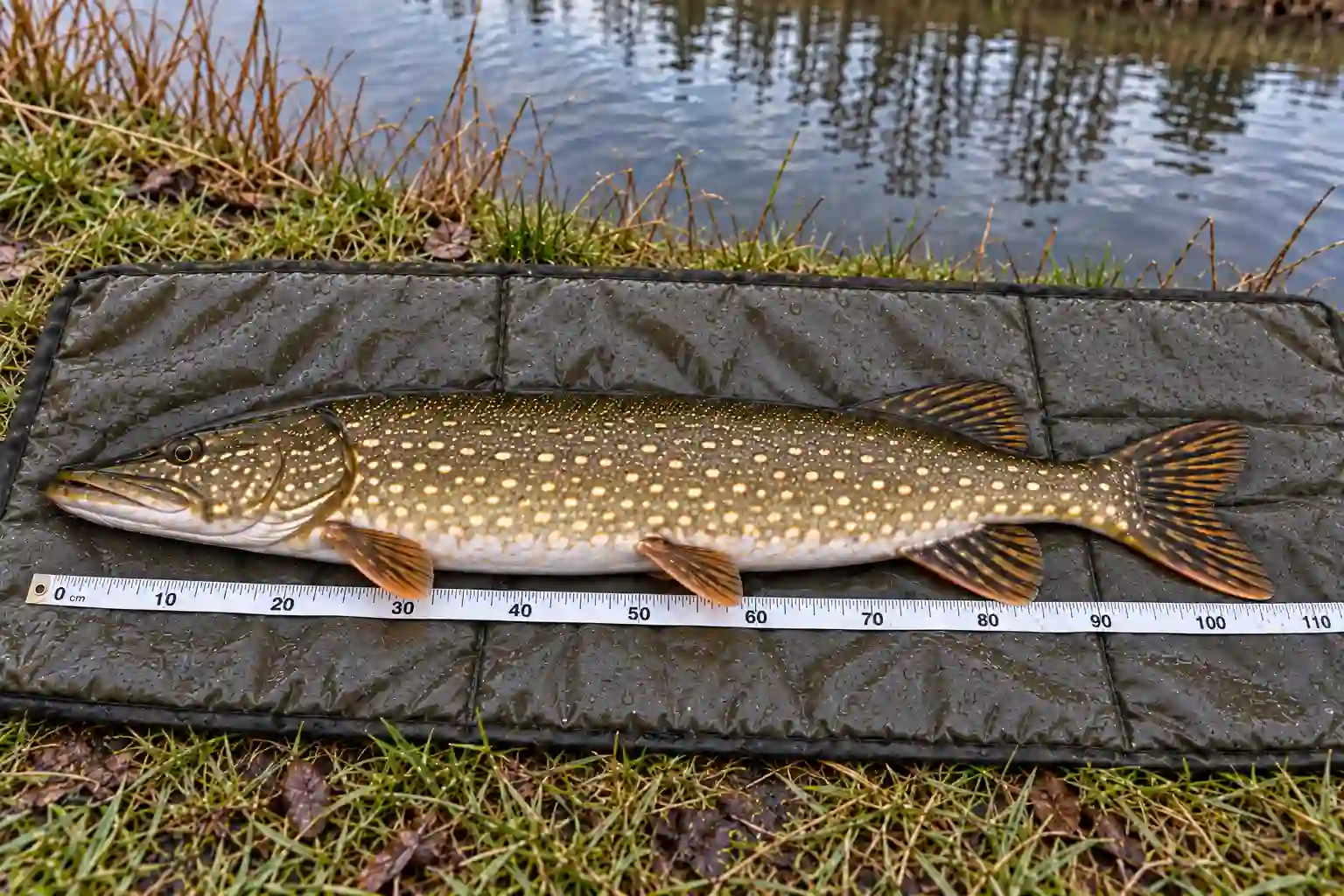 Use this northern pike weight calculator after measuring total length from the closed mouth to the tail tip.